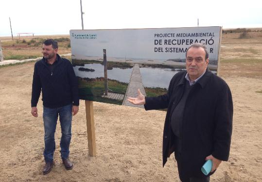 Ivet Carbajo. Calafell presenta el seu projecte de dunes a la platja de Segur