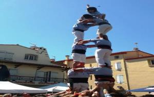 Cap de setmana de la Jove de Vilafranca al Conflent amb castells de 6 nets. Jove de Vilafranca