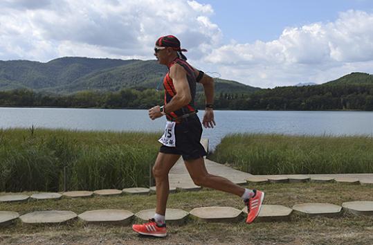 Carles Aguilar a la Banyoles Legend Xtrem. Eix