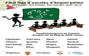 Cartell de les finals de les lligues comarcals d'hoquei patins