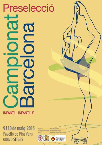 Eix. Cartell del Campionat de Barcelona de patinatge