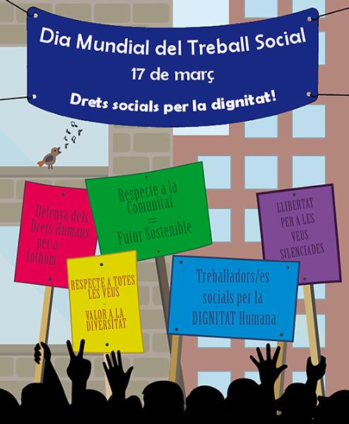 Eix. Cartell del dia del Treball Social