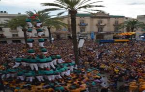 Castellers de Vilafranca a la diada de festa major de Vilanova