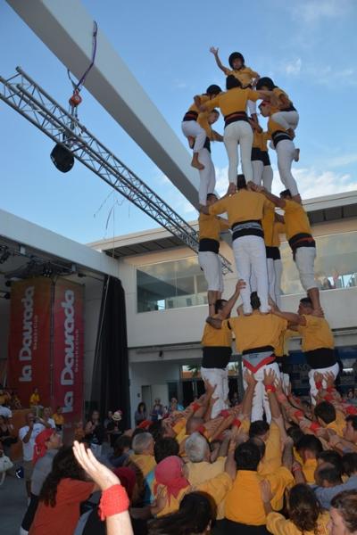 Castells de set, rodatge i tranquil·litat dels Bordegassos a la Daurada. Maite Gomà