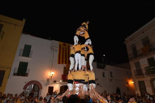 Castells nocturns dels Bordegassos, a la Geltrú. Maite Gomà