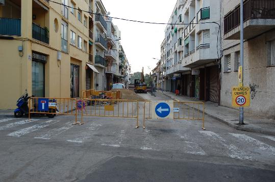 Ajt Sant Pere de Ribes. Comencen les obres per canviar el clavegueram a Ribes