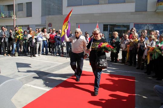 Commemoració del 75è aniversari de la mort de Lluís Companys a Vilanova i la Geltrú. Ajuntament de Vilanova