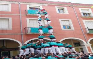 Castellers de Vilafranca. Dia del Graller a Vilafranca amb castells de 8 dels Verds