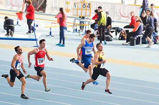 Eix. Eduard Viles campió de Catalunya de 60m indoor