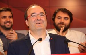 El candidat a la presidència de la Generalitat i primer secretari del PSC, Miquel Iceta . ACN
