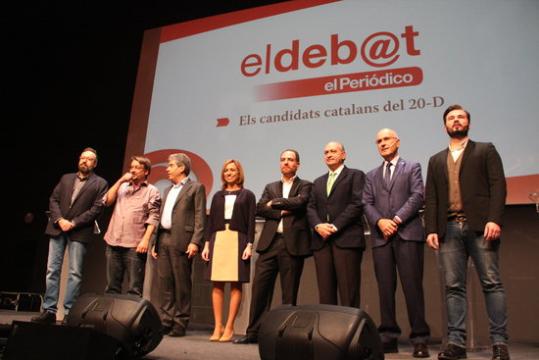 El debat electoral organitzat pel diari ‘el Periódico’. ACN