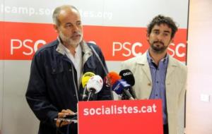 El diputat socialista al Congrés per Tarragona Joan Ruiz i del diputat electe al Parlament Carles Castillo. ACN