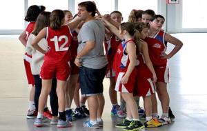 Sílvia Díaz. El mini femení A del Club Bàsquet Samà de Vilanova