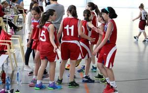 El mini femení A del Club Bàsquet Samà de Vilanova