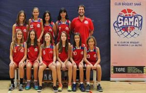 El preinfantil A femení del CB Samà. Sílvia Díaz