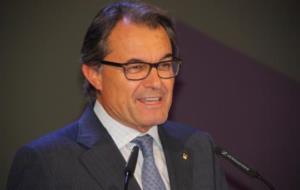 El president Artur Mas, en una intervenció davant la Nit del Turisme de l'1 d'octubre. ACN