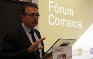 El president del Fòrum Comarcal, Jordi Xargay, durant l'Assemblea de l'ens. ACN