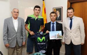 El secretari general de l'Esport rep el ciclista Marc Soler. Jordi Estruch