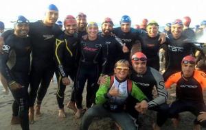 Els atletes del Club Triatló Penedès Costa Daurada a Vilanova