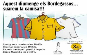 EIX. Els Bordegassos convoquen un assaig amb camisa aquest diumenge