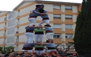 Castellers de  Roquetes. Els Castellers de Les Roquetes van oferir el seu espectacle dintre de la programació del festival darts escèniques de carrer