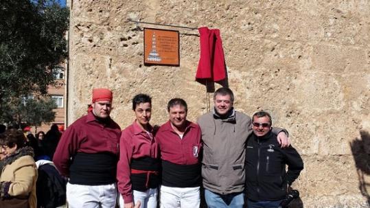 Castellers de Vilafranca. Els Castellers de Vilafranca tenen una nova placa a Esparreguera