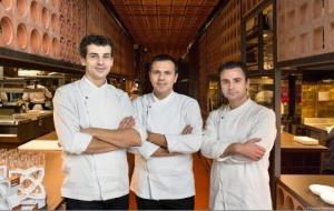 Els cervells i caps de cuina d’El Bulli: Oriol Castro, Mateu Casañas i Eduard Xatruch. EIX