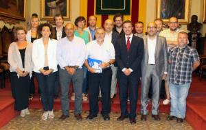 Els empresaris es reuneixen amb l'alcalde de Vilafranca. ADEPG