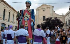 Maite Gomà. Els gegants de Vilanova davant dels Josepets