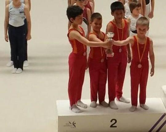 Eix. Els gimnastes de l'Associació Esportiva Pasífae