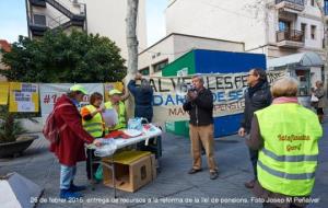 Els Iaioflautes del Garraf firmen contra la Llei de Pensions
