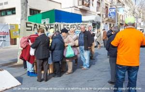 Els Iaioflautes del Garraf firmen contra la Llei de Pensions