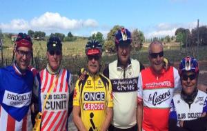 Eix. Els participants del Club Ciclista Cunit