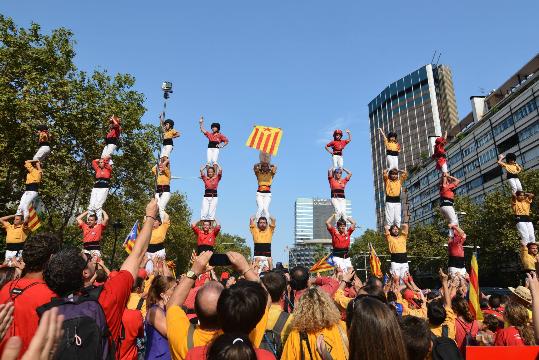 Els pilars alçats fa un any a la V. Maite Gomà