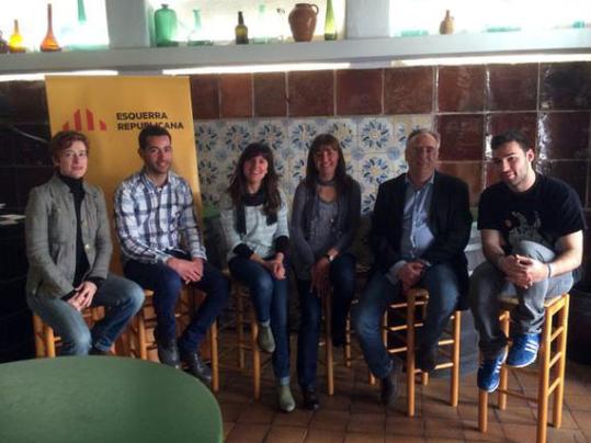 Eix. Els primers de la llista d'ERC a Vilanova i la Geltrú
