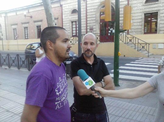 Els regidors de Som Poble, Alfredo Valdivielso i Rubén Suan. EIX