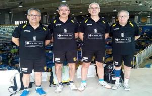 Els veterans Lluís Duran, Jose Melendo  Manel Díaz, i Jordi Castro