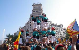 Els vilafranquins participaran a la Diada Nacional al Born, a Barcelona. Castellers de Vilafranca