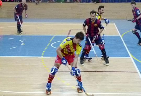 Eix. Enric Martí va tenir una bona actuació al Palau, marcant un gol