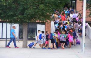 Entrada a l'escola Àngels Garriga del Vendrell