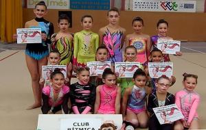 Eix. Gimnastes del Club Rítmica Vilafranca