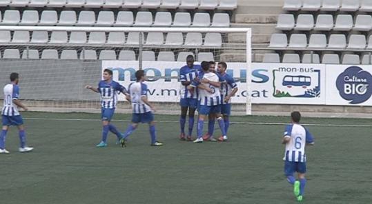 Golàs de Diakho i victòria del CF Vilanova davant el cuer. Garraf Esports