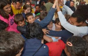 Gran acollida dels tallers castellers dels Bordegassos