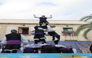 Gran exhibició dels Falcons de Vilanova, amb el grup Tauste