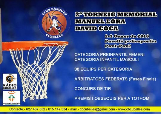  II Torneig de Basquet Manuel Lora i David Coca. Eix