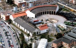 Imatge aèria del Museu del Ferrocarril de Vilanova