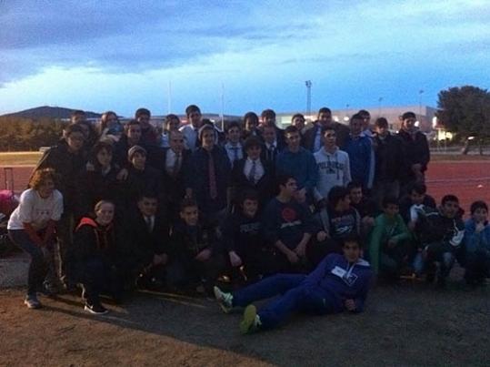 Eix. Imatge corresponent al tercer temps del partit de categoria infantil