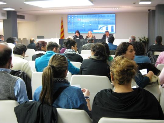 Imatge d'arxiu de la presentació del Pla Integral del Poble Gitano. Generalitat de Catalunya