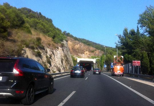 Imatge d'arxiu de l'autopista del Garraf, C-32. EIX