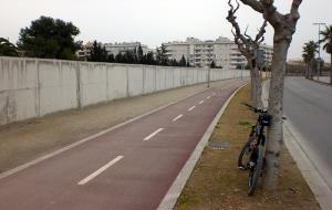 Imatge d'arxiu del carril bici. Eix